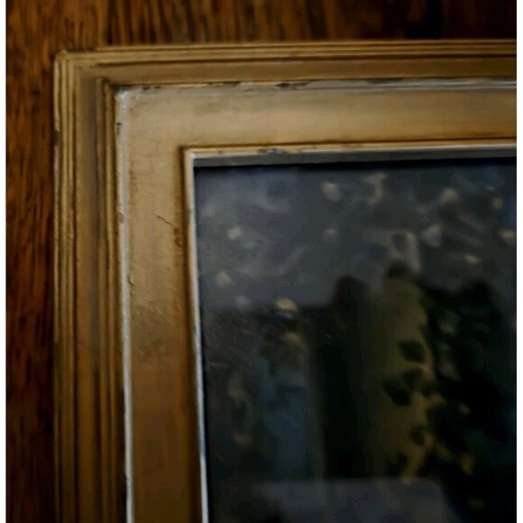 Vintage R.Atkinson Fox Print & Frame Art Deco 1920's Blue Lake - Picture 7 of 11